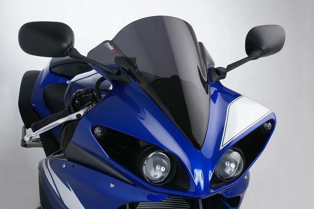Windschild Puig Z-Racing-Scheibe mit ABE für Yamaha YZF-R1 Bj. 2009 - 2014