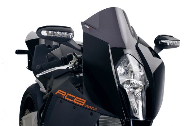 Windschild Puig Z-Racing-Scheibe mit ABE für KTM 1190 RC8 R, 1190 RC8 Bj. 2008 - 2015