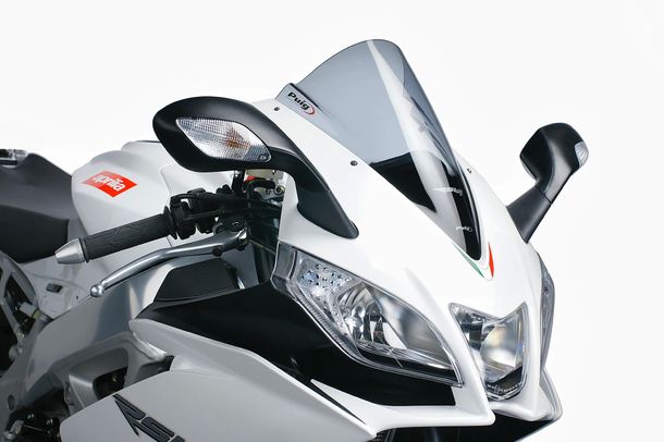Windschild Puig Z-Racing-Scheibe mit ABE für Aprilia RSV4, RS4 125, RS4 125 Replica, RSV4 Factory, RSV4 R, u.a. (Bj. 2009 - 2026)