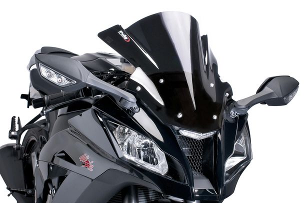 Windschild Puig Z-Racing-Scheibe mit ABE für Kawasaki ZX-10R Bj. 2011 - 2015