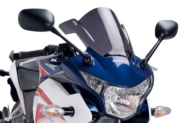 Windschild Puig Z-Racing-Scheibe mit ABE für Honda CBR250 RA, CBR250R Bj. 2011 - 2015