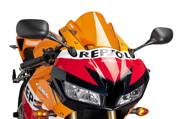 Windschild Puig Z-Racing-Scheibe mit ABE für Honda CBR600RR Bj. 2013 - 2016