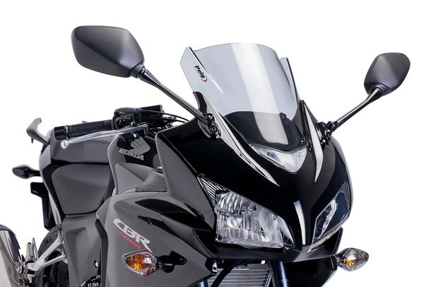 Windschild Puig Z-Racing-Scheibe mit ABE für Honda CBR500 RA, CBR500R Bj. 2013 - 2015