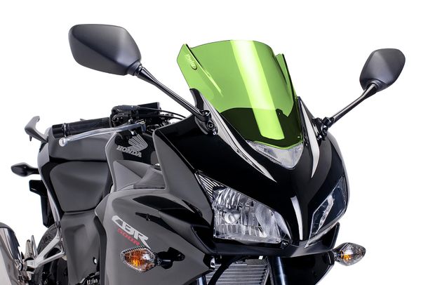 Windschild Puig Z-Racing-Scheibe mit ABE für Honda CBR500 RA, CBR500R Bj. 2013 - 2015