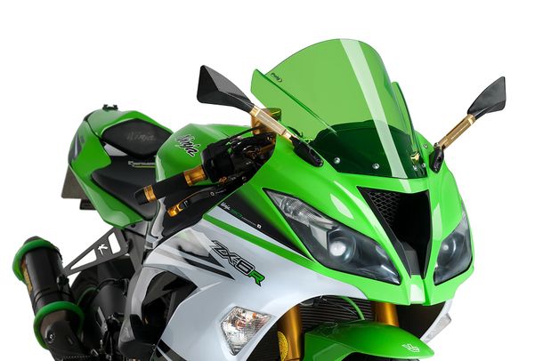 Windschild Puig Z-Racing-Scheibe mit ABE für Kawasaki ZX-6R Ninja, ZX-6R 636 Ninja Bj. 2009 - 2017