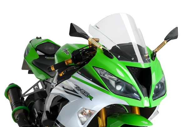 Windschild Puig Z-Racing-Scheibe mit ABE für Kawasaki ZX-6R Ninja, ZX-6R 636 Ninja Bj. 2009 - 2017