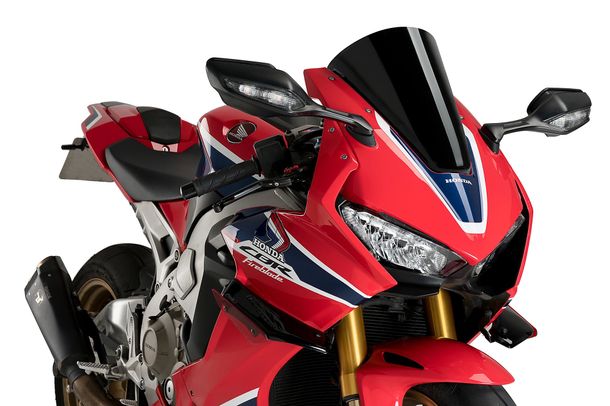 Windschild Puig R-Racer-Scheibe 345 x 245 mm mit ABE für Honda CBR1000RR Fireblade SP, CBR1000RR Fireblade SP2 Bj. 2017 - 2019