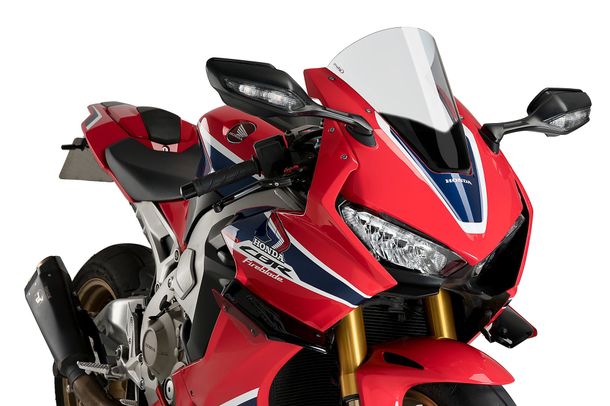 Windschild Puig R-Racer-Scheibe 345 x 245 mm mit ABE für Honda CBR1000RR Fireblade SP, CBR1000RR Fireblade SP2 Bj. 2017 - 2019