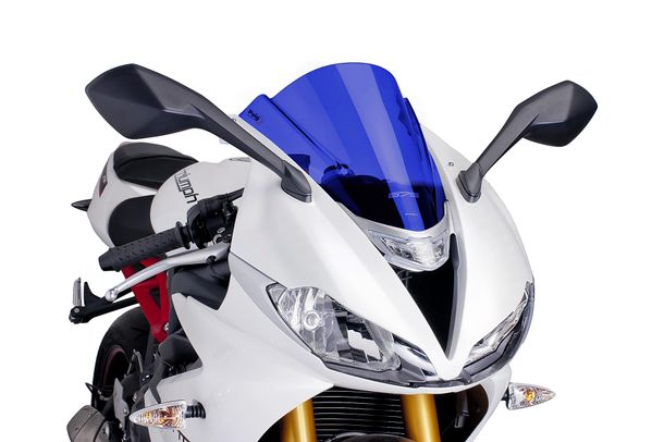 Windschild Puig Z-Racing-Scheibe mit ABE für Triumph Daytona 675, Daytona 675 R Bj. 2013 - 2017