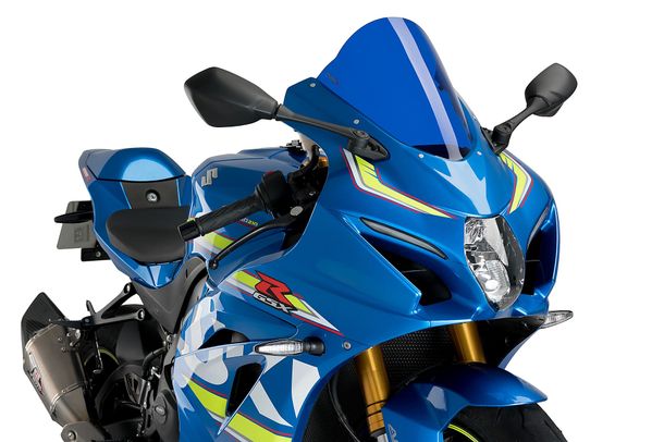 Windschild Puig R-Racer-Scheibe 288 x 285 mm mit ABE für Suzuki GSX-R1000, GSX-R1000R Bj. 2017 - 2021