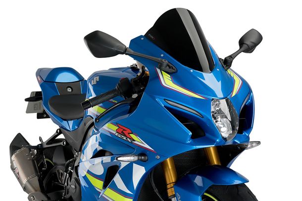 Windschild Puig R-Racer-Scheibe 288 x 285 mm mit ABE für Suzuki GSX-R1000, GSX-R1000R Bj. 2017 - 2021