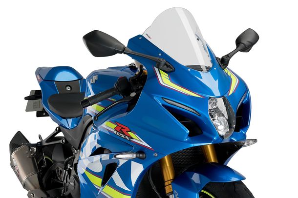 Windschild Puig R-Racer-Scheibe 288 x 285 mm mit ABE für Suzuki GSX-R1000, GSX-R1000R Bj. 2017 - 2021