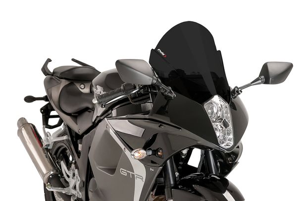 Windschild Puig Z-Racing-Scheibe mit ABE für Hyosung GT650Ri Bj. 2013 - 2016