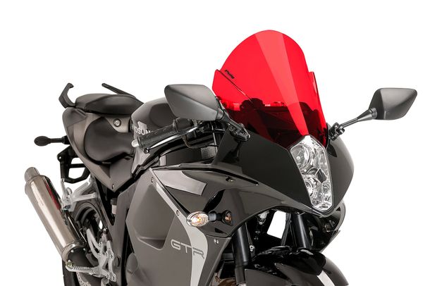 Windschild Puig Z-Racing-Scheibe mit ABE für Hyosung GT650Ri Bj. 2013 - 2016