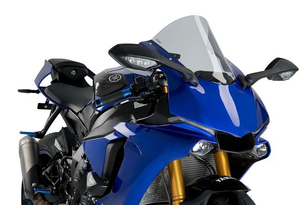 Windschild Puig R-Racer-Scheibe 365 x 305 mm mit ABE für Yamaha YZF-R1, YZF-R1M Bj. 2015 - 2019
