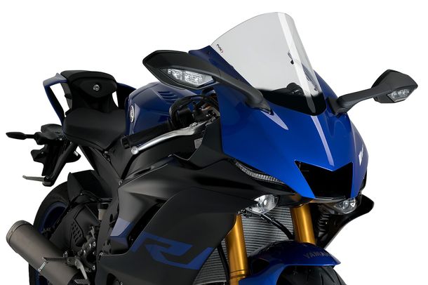 Windschild Puig R-Racer-Scheibe 370 x 280 mm mit ABE für Yamaha YZF-R6 Race, YZF-R7, YZF-R6 Bj. 2017 - 2026