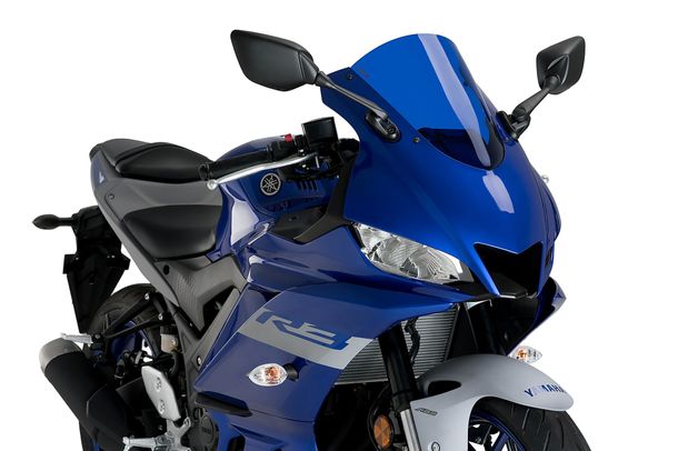 Windschild Puig R-Racer-Scheibe 330 x 280 mm mit ABE für Yamaha YZF-R3 (Bj. 2019 - 2026)