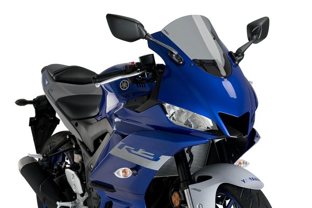 Windschild Puig R-Racer-Scheibe 330 x 280 mm mit ABE für Yamaha YZF-R3 Bj. 2019 - 2026
