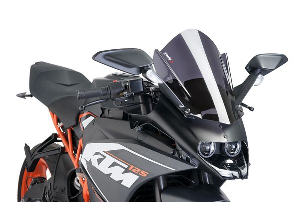 Windschild Puig Z-Racing-Scheibe mit ABE für Ktm RC125, RC390 (Bj. 2014 - 2021)
