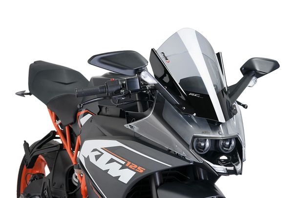 Windschild Puig Z-Racing-Scheibe mit ABE für Ktm RC125, RC390 (Bj. 2014 - 2021)