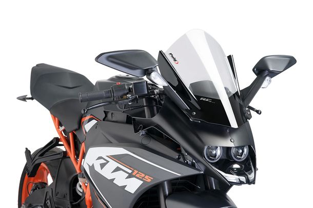 Windschild Puig Z-Racing-Scheibe mit ABE für Ktm RC125, RC390 (Bj. 2014 - 2021)