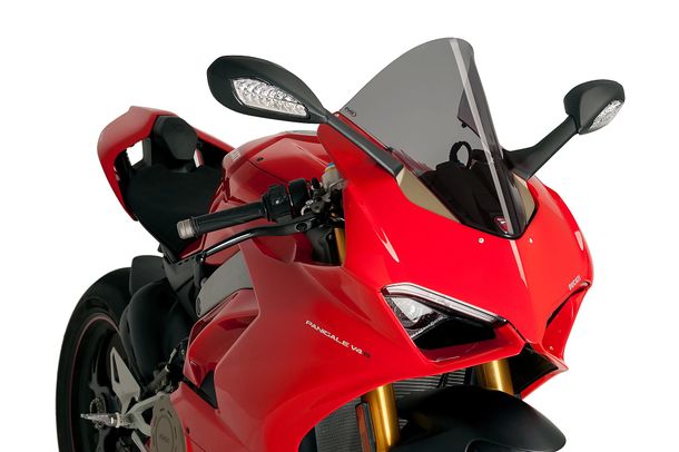 Windschild Puig R-Racer-Scheibe 195 x 275 mm mit ABE für Ducati PANIGALE V4, PANIGALE V4R, PANIGALE V4S, PANIGALE V4 SP2 (Bj. 2020 - 2024)