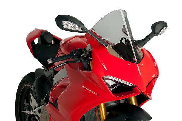 Windschild Puig R-Racer-Scheibe 195 x 275 mm mit ABE für Ducati Panigale V4, Panigale V4R, Panigale V4S, Panigale V4 SP2 Bj. 2020 - 2024
