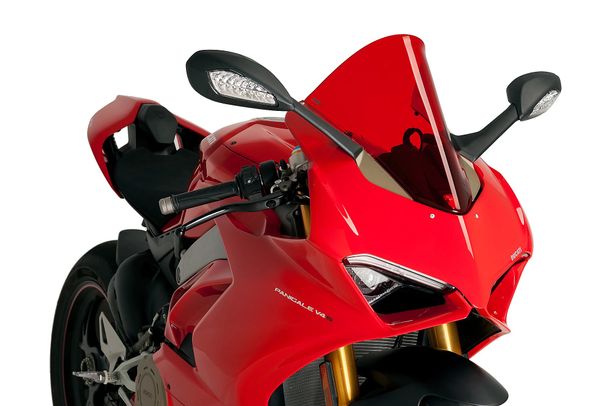 Windschild Puig R-Racer-Scheibe 195 x 275 mm mit ABE für Ducati Panigale V4, Panigale V4R, Panigale V4S, Panigale V4 SP2 Bj. 2020 - 2024
