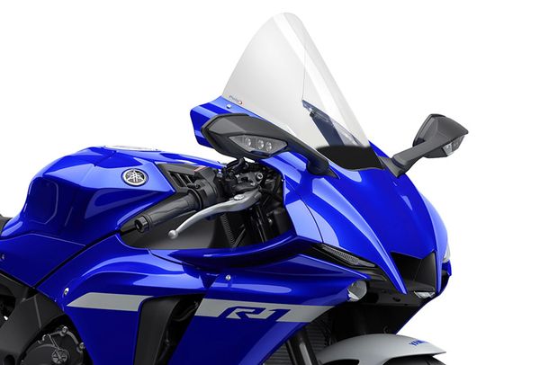 Windschild Puig R-Racer-Scheibe 335 x 298 mm mit ABE für Yamaha YZF-R1, YZF-R1M, YZF-R1 Race Bj. 2020 - 2026
