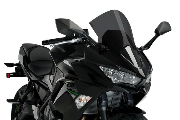 Windschild Puig R-Racer-Scheibe 455 x 385 mm mit ABE für Kawasaki NINJA 650 (Bj. 2020 - 2026)