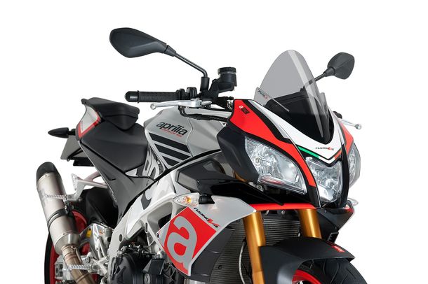 Windschild Puig Z-Racing-Scheibe mit ABE für Aprilia Tuono V4 1100 RR, Tuono V4 1100 Factory, Tuono 125 Bj. 2015 - 2020