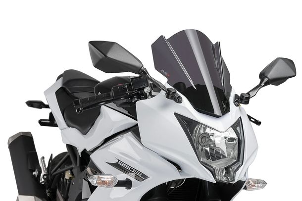 Windschild Puig Z-Racing-Scheibe mit ABE für Kawasaki Ninja 250SL Bj. 2015 - 2016