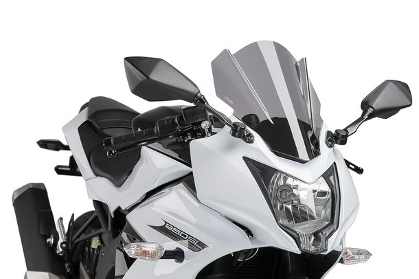 Windschild Puig Z-Racing-Scheibe mit ABE für Kawasaki Ninja 250SL Bj. 2015 - 2016