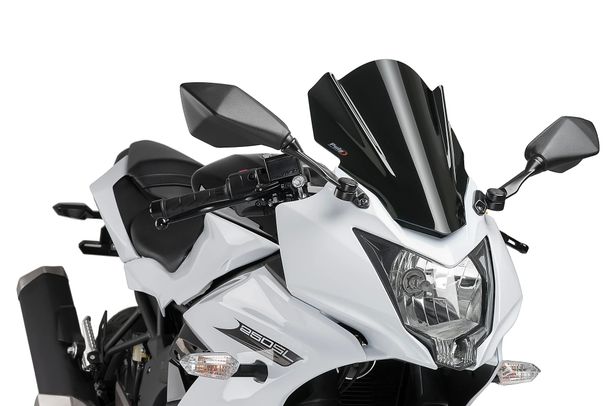 Windschild Puig Z-Racing-Scheibe mit ABE für Kawasaki Ninja 250SL Bj. 2015 - 2016