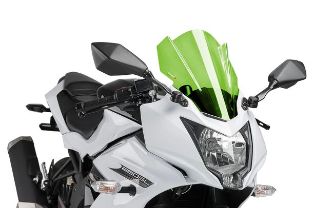 Windschild Puig Z-Racing-Scheibe mit ABE für Kawasaki Ninja 250SL Bj. 2015 - 2016