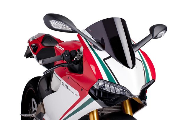 Windschild Puig R-Racer-Scheibe mit ABE für Ducati 1199 PANIGALE S, 1199 PANIGALE, u.a. (Bj. 2012 - 2017)
