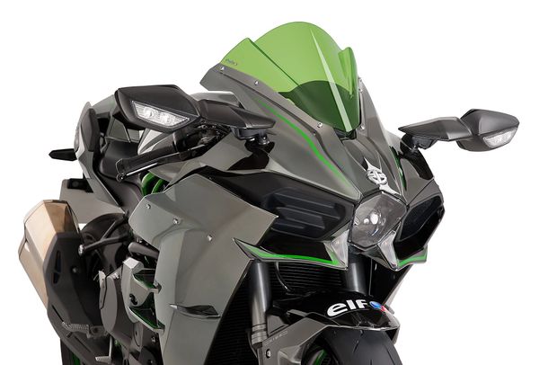 Windschild Puig Z-Racing-Scheibe mit ABE für Kawasaki Ninja H2 Bj. 2015 - 2020