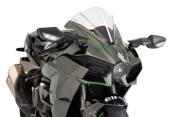 Windschild Puig Z-Racing-Scheibe mit ABE für Kawasaki Ninja H2 Bj. 2015 - 2020