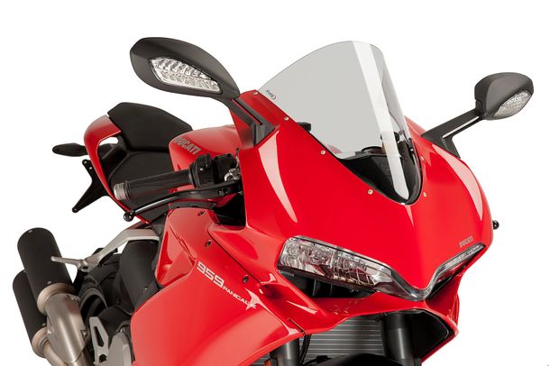 Windschild Puig R-Racer-Scheibe mit ABE für Ducati 959 Panigale, 1299 Panigale, 1299 Panigale S Bj. 2015 - 2019