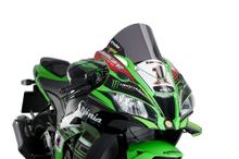 Owiewka Puig szyba R-Racer 360 x 325 mm z homologacją ABE dla Kawasaki ZX-10R, ZX-10R Ninja KRT, ZX-10RR, ZX-10R Ninja Performance rocznik 2016 - 2020