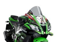 Owiewka Puig szyba R-Racer 360 x 325 mm z homologacją ABE dla Kawasaki ZX-10R, ZX-10R Ninja KRT, ZX-10RR, ZX-10R Ninja Performance rocznik 2016 - 2020