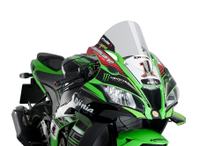 Owiewka Puig szyba R-Racer 360 x 325 mm z homologacją ABE dla Kawasaki ZX-10R, ZX-10R Ninja KRT, ZX-10RR, ZX-10R Ninja Performance rocznik 2016 - 2020
