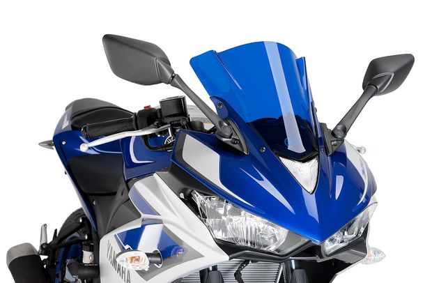 Windschild Puig Z-Racing-Scheibe mit ABE für Yamaha YZF-R3 (Bj. 2015 - 2018)