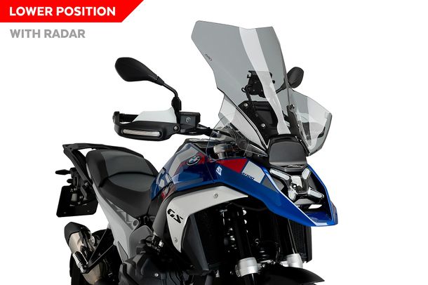 Windschild Puig Touring Plus Scheibe 620 x 526 mm mit ABE für BMW R1300GS Trophy, R1300GS Triple Black, R1300GS Bj. 2023 - 2026