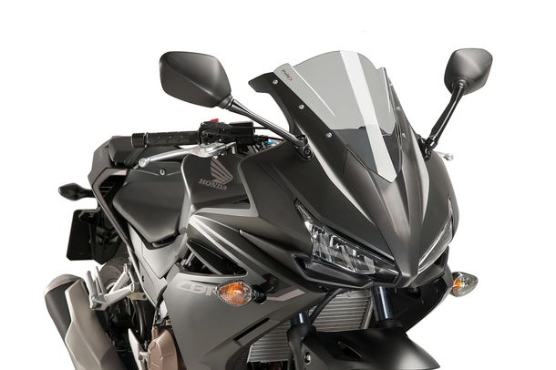 Windschild Puig Z-Racing-Scheibe mit ABE für Honda CBR500R Bj. 2016 - 2018