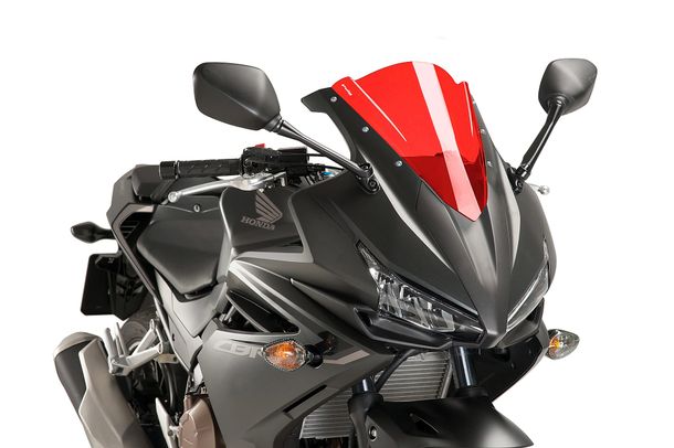 Windschild Puig Z-Racing-Scheibe mit ABE für Honda CBR500R Bj. 2016 - 2018