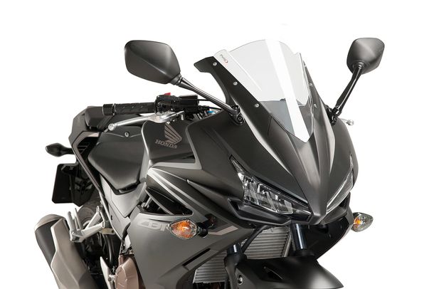 Windschild Puig Z-Racing-Scheibe mit ABE für Honda CBR500R Bj. 2016 - 2018