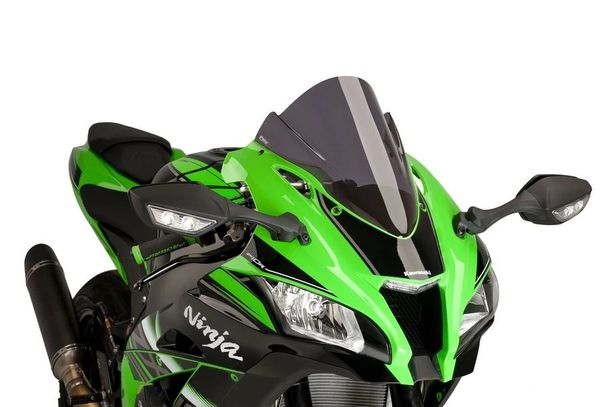 Windschild Puig Z-Racing-Scheibe mit ABE für Kawasaki ZX-10R, ZX-10R Ninja KRT, ZX-10RR, ZX-10R Ninja Performance Bj. 2016 - 2020