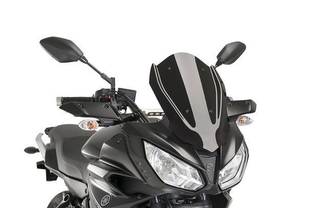 Windschild Puig Z-Racing-Scheibe mit ABE für Yamaha MT-07 Tracer, Tracer 700, Tracer 700 GT Bj. 2016 - 2019