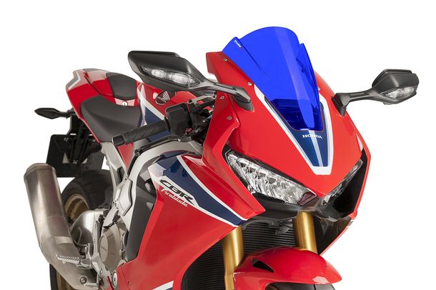 Windschild Puig Z-Racing-Scheibe mit ABE für Honda CBR1000RR Fireblade SP, CBR1000RR Fireblade SP2, u.a. (Bj. 2017 - 2019)